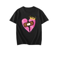 大きいサイズ レディース Tシャツ ハート ばんそうこう イラスト