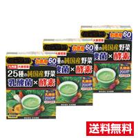 ■3個セット・送料無料■数量限定！金の青汁　25種の純国産野菜　乳酸菌×酵素　210g（3.5g×60パック）日本薬健【AA】 | ひまわり ヤフーショッピング店