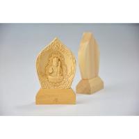 木彫り仏像 一位丸型香合仏 【虚空蔵菩薩】丑年・寅年のお守り本尊 
