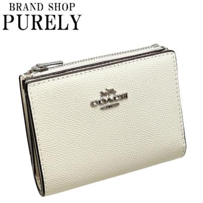 COACH レディース二つ折り財布（色：ホワイト系）｜財布｜ファッション
