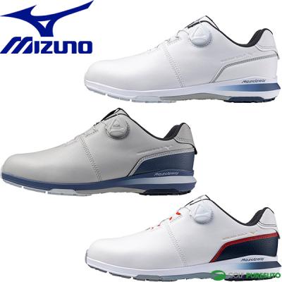 Mizuno ゴルフシューズ グレー　27㎝ 4E ワイドスタイル WG ボア(ゴルフ／防水／4E)|51GW2270|シューズ