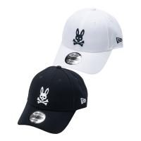 サイコバニー CAP NEW ERA キャップ PBMG353F 2023年 秋冬モデル Psycho Bunny x Newera コラボ 帽子 ゴルフウェア メンズ レディース ユニセックス | ゴルフ プレスト