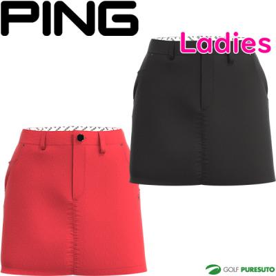 PING - coco 中古 ピン PING レディース スカート LL 黒 ブラック ロゴ PING - coco 中古 ピン PING レディース スカート L 黒 ブラック