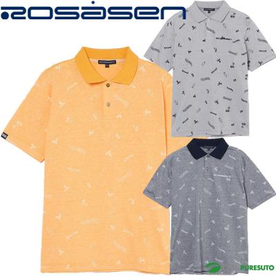 ROSASEN - ROSASEN(ロサーセン) メンズ ゴルフウェア ポロシャツ グレー Rosasen ゴルフシャツ（色：グレー系）｜メンズウエア｜ゴルフ