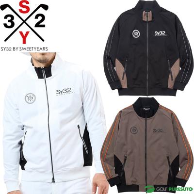 【SY32】人気背中ビッグロゴ×袖ロゴ 長袖ゴルフブルゾンジャケット LL 白 SY32】人気背中ビッグロゴ×袖ロゴ 長袖ゴルフブルゾンジャケット LL 白