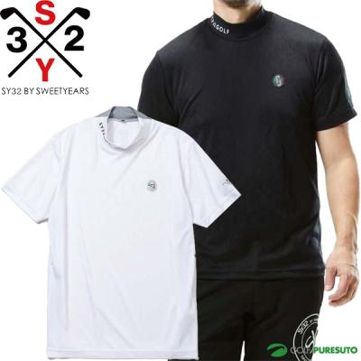 SY32 by SWEET YEARS 半袖 モックネックシャツ サイドメッシュオリジナルジェガードモック メンズ SYG-25S036 2025年春夏モデル エスワイサーティトゥ バイ スウィートイヤーズ SIDE MESH ORIGINAL JQ MOCK SG25S036 SY32 by SWEET YEARS（エスワイサーティトゥバイスィートイヤーズ