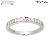TIFFANY&Co. ティファニー Pt950 リング 指輪 ダイヤモンド ハーフ TIFFANY&Co. ティファニー Pt950 リング 指輪 ダイヤモンド ハーフ