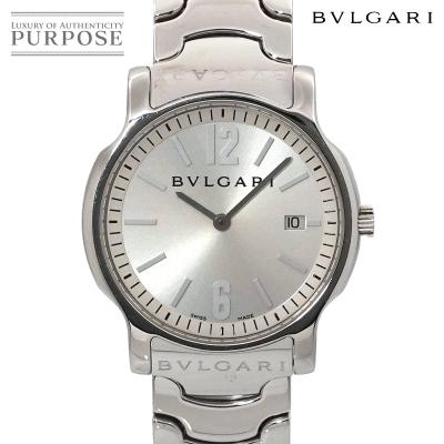 BVLGARI Solotempo 腕時計 シルバー BVLGARI ブルガリ 腕時計 ソロテンポ ST29S SS/革 シルバー文字