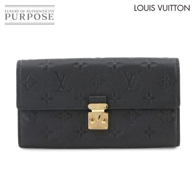 極美品　箱付き　ルイヴィトン ポルトフォイユサラ アンプラント 黒　 長財布 ルイ ヴィトン ポルトフォイユ サラ モノグラムアンプラント