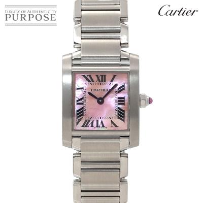 なー　Cartier タンクフランセーズ　sm ピンクシェル カルティエ 腕時計 タンクフランセーズ SM ピンクシェル ダイヤ 楽天