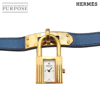 エルメス HERMES ケリーウォッチ レディース 腕時計 ゴールド ブルー クォーツ ウォッチ カデナ Kelly Watch 90318683 エルメス/ケリーウォッチ/ディープブルーダイアル/Hermes/Kelly
