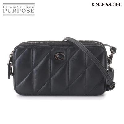 未使用級 COACH コーチ ショルダーバッグ 斜め掛け レザー 9188 黒 コーチ ショルダーバッグ 斜めがけ（レディースショルダーバッグ