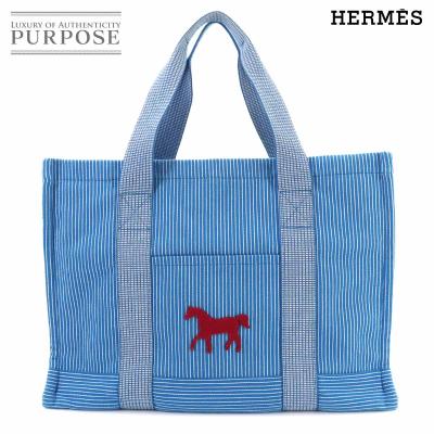 HERMES 布製トートバッグ HERMES レディースバッグ（バッグ、小物素材：帆布、布製