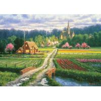 ジグソーパズル 500ピース 花畑と小さなおうち 風景画 アップルワン 500-298 | パズル生活Yahoo!店