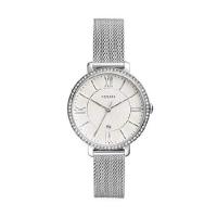 Fossil レディース Jacqueline クォーツ ステンレススチール ドレスウォッチ, Silver Mesh, One Size, Jacqueline - ES4627。 | Pyonkichi Shouten