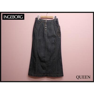 INGEBORG（インゲボルグ） ブラックデニムスカート△インゲボルグ