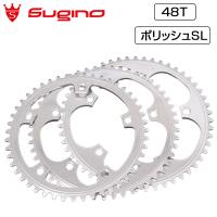 スギノ SSG144 Chain Ring （SSG144チェーンリング） 48T ポリッシュSILVER SUGINO送料無料 | 自転車のQBEI Yahoo!店