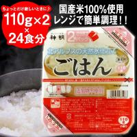 神明 2食小分けパックごはん 110g×2×24食 国産米100% 米飯 レトルトご飯 ウーケ | クアトロライン