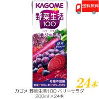 カゴメ 野菜生活100 ベリーサラダ 200ml 紙パック ×24本 (12本入×2ケース) 送料無料 | クイックファクトリーアネックス