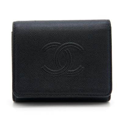 CHANEL レディース三つ折財布（色：ブラック系）｜財布｜ファッション