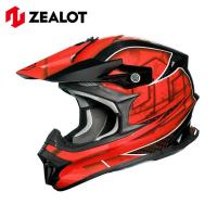 ZEALOT MadJumper2 マッドジャンパー2  CARBON HYBRID STD GRAPHIC RED MJC0016 オフロードヘルメット 軽量 | ロク