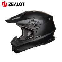 ZEALOT MadJumper2 マッドジャンパー2 MATT BLACK　FRP MJ0018 マットブラック オフロードヘルメット 軽量 | ロク