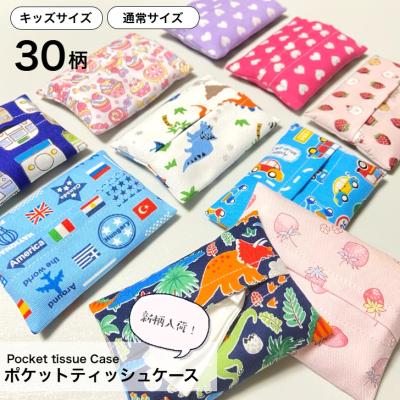 子ども用ティッシュケース　7種類　ティッシュ入れ　2枚セット　男の子　女の子 ミニサイズ 選べる ポケットティッシュケース ティッシュ 保育園