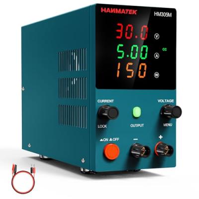 HANMATEK 可変直流安定化電源 DC (0-30V 0-5A) 電圧＆電流安定 低騒音