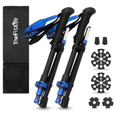 【特価セール】TheFitLife トレッキングポール 折畳み 登山 ストック 特価セール】TheFitLife トレッキングポール 折畳み 登山