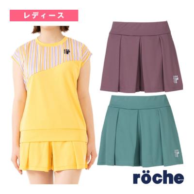 美品！　röche テニスウェアセット　上下XL 美品roche ローチェ テニスウェア セットアップ ブラック×柄切替