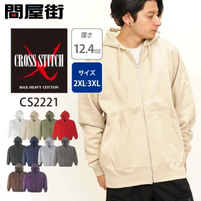 cvtvlist ステッチパーカー　サイズ　2 cvtvlist ステッチパーカー サイズ 2 CROSS & STITCH パーカー メンズ