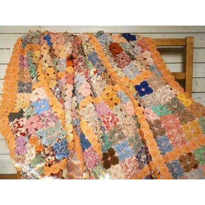ヨーヨーキルト（ベッドカバー）（色：マルチカラー）｜シーツ、カバー