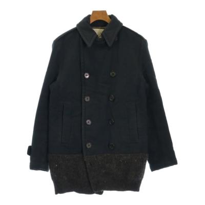 【美品】kolor 21aw ドッキングコート　ネイビー 2025年最新】Kolor メンズ ステンカラーコートの人気アイテム