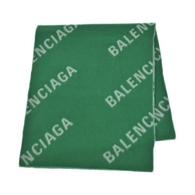 BALENCIAGA バレンシアガ カシミヤ100% マフラー ブルーグリーン BALENCIAGA（メンズマフラー）｜ファッション小物 | ファッション の