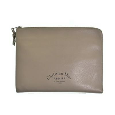 美品Christian Dior ディオール・オム クラッチバッグ キャンバス Christian Dior(クリスチャンディオール) オブリークキャンバス