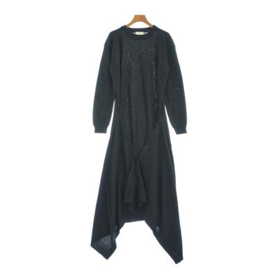 最終お値下げ　ルメールLEMAIR 2WAY 変形 ラップ ニットワンピース ルメール（ワンピース）（色：ブラック系）｜ワンピース、チュニック