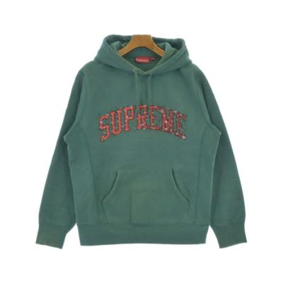 シュプリームパーカー（メンズパーカー）（色：グリーン系）｜トップス