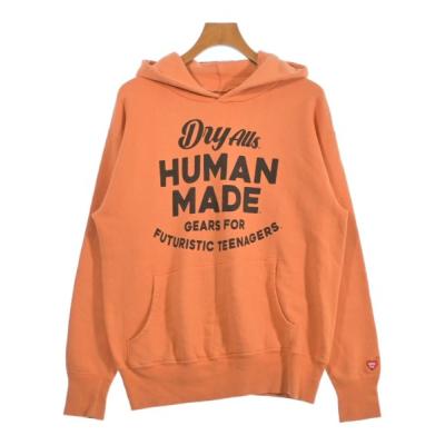 【入手困難】ヒューマンメイド☆フロントロゴスウェットパーカー希少Lオレンジ HUMAN MADE - HUMAN MADE ヒューマンメイド スウェット XL