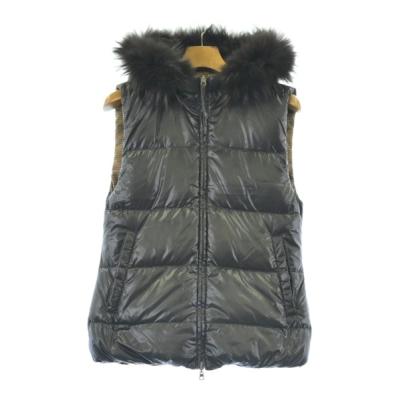 DUVETICA ダウンベスト ファー付き adagietto ブルーフォックスファー ダウンベスト（エクリュ