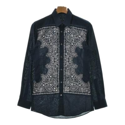 GUCCI グッチ カジュアルシャツ 紺x白 38(S位) 4103624G0121 GUCCI メンズシャツ、カジュアルシャツ｜トップス｜ファッション