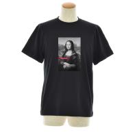 半袖 アートTシャツ】モナリザ Tシャツ モノクロ レオナルドダヴィンチ