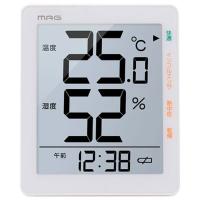 【正規品】ノア精密 NOAクロック TH-105 WH 温度湿度計 MAGデジタル温湿度計 TH-105 | レインボーショップ