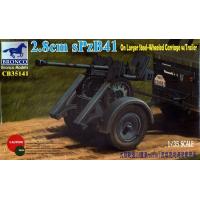 ブロンコモデル CB-35141 1/35 独 PzB41 ゲルリッヒ 28mm 対戦車砲歩兵型 + 移動用トレーラー | レインボーテン
