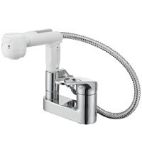 三栄水栓 K37100-W シングルスプレー混合栓 SANEI | 住設と電材の洛電マート Yahoo!店
