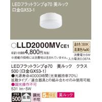 パナソニック LLD2000MVCE1 LEDフラットランプΦ70・温白色・拡散 Panasonic | 住設と電材の洛電マート Yahoo!店