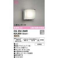 (送料無料) オーデリック OG254294R エクステリアライト LED一体型 電球色 人感センサー付 ODELIC | 住設と電材の洛電マート Yahoo!店