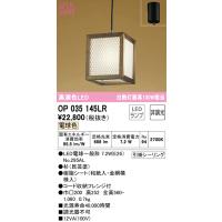 (送料無料) オーデリック OP035145LR ペンダントライト LEDランプ 電球色 非調光 ODELIC | 住設と電材の洛電マート Yahoo!店