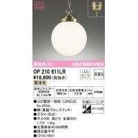 オーデリック OP210611LR ペンダントライト LEDランプ 電球色 非調光 ODELIC | 住設と電材の洛電マート Yahoo!店
