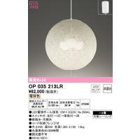 (送料無料) オーデリック OP035213LR ペンダントライト LEDランプ 電球色 非調光 ODELIC | 住設と電材の洛電マート plus