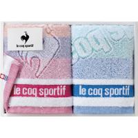 (のし包装無料対応可) le coq sportif LQ2302 FT2P ルコック ビッグロゴ フェイスタオル2P (代引不可) | 住設と電材の洛電マート plus